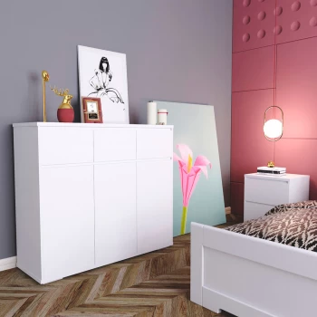 Меблі фабрики Art in head – Комод Light 3х3 Білий