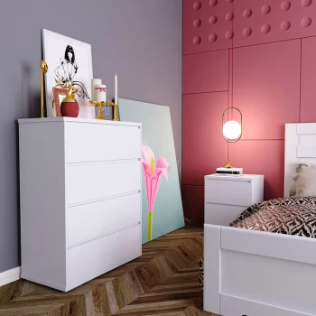 Меблі фабрики Art in head – Комод Light 4 Білий