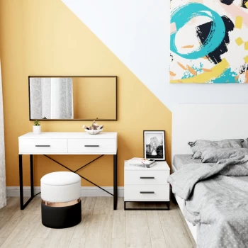 Меблі фабрики Art in head – Макіяжний стіл Ascet Біла Аляска