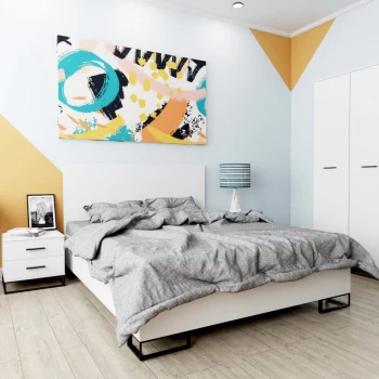 Кровать Ascet Белая Аляска 1400*2000