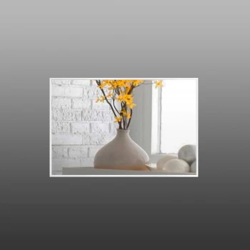 Зеркало в прихожую в белой раме Alum White