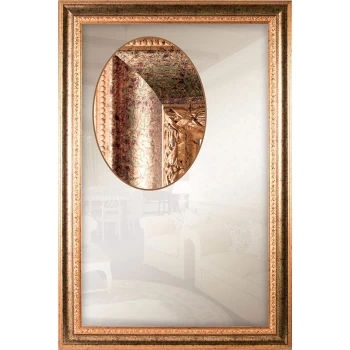 Зеркало настенное в раме для прихожей и ванной
