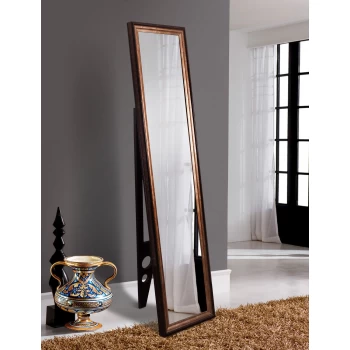 Стильное зеркало лофт в прихожую Wave black gray