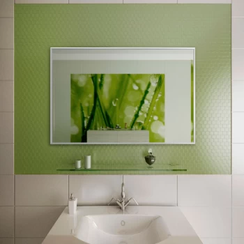 Настенное зеркало Alum silver