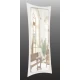 Зеркало настенное ЗФ-2 ростовое с фацетом 1300х550, белое