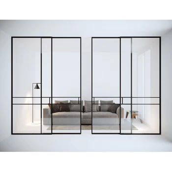 Прозрачная межкомнатная перегородка для создания легкости в пространстве - Noa