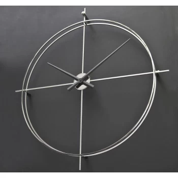 Дизайнерський годинник Elegance - нікель сатин