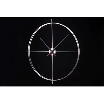 Дизайнерський годинник Elegance - нікель сатин