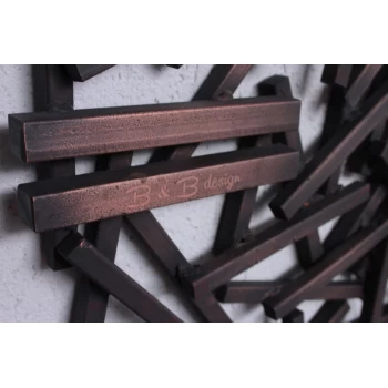 Дизайнерський годинник Chaos — мідь