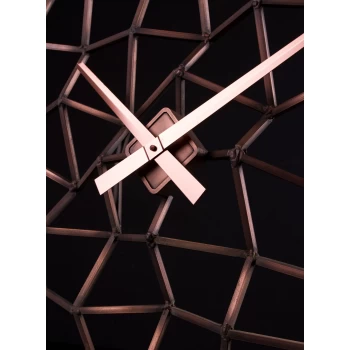 Дизайнерський годинник Grid — мідь