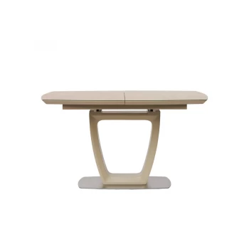 Стіл розкладний скло Ravenna Sand (Равенна Сенд) 120-160 см бежевий