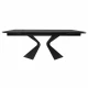 Стіл обідній розкладний кераміка Duna (Дюна) Black Marble 180-260 СМ