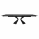 Стіл обідній розкладний кераміка Duna (Дюна) Black Marble 180-260 СМ