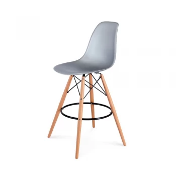 Барный стул Eames Bar Chair (серебро)