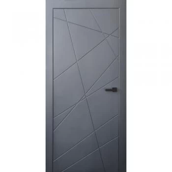 Межкомнатные серые двери МК Диагональ