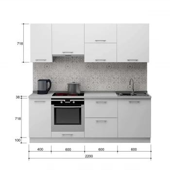 Кухня Лавина матова 2.2