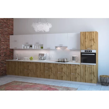 Модульная кухня Артика 4200мм. (дуб природный) 