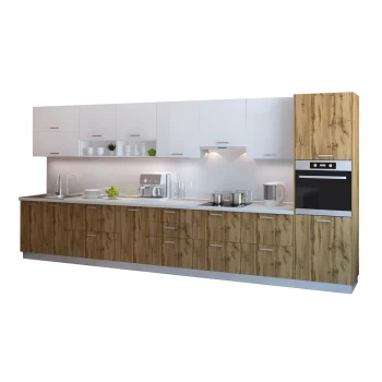 Модульная кухня Артика 4200мм. (дуб природный) 