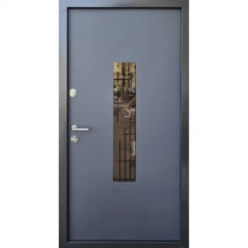 Форт двери • Стандарт Металл/МДФ Стеклопакет + Ковка 860