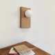 Настінний світильник Opal Wooden Light Сучасний бра для спальні в стилі лофт