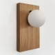 Настінний світильник Opal Wooden Light Сучасний бра для спальні в стилі лофт