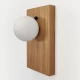 Настінний світильник Opal Wooden Light Сучасний бра для спальні в стилі лофт