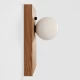 Настінний світильник Opal Wooden Light Сучасний бра для спальні в стилі лофт