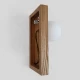 Настінний світильник Opal Wooden Light Сучасний бра для спальні в стилі лофт