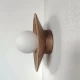 Світильник з ясеня Орбіт 28 см Walnut Бра лофт на стіну