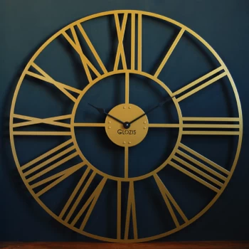 Великий Настінний Годинник Glozis Cambridge Bronze B-034 70х70
