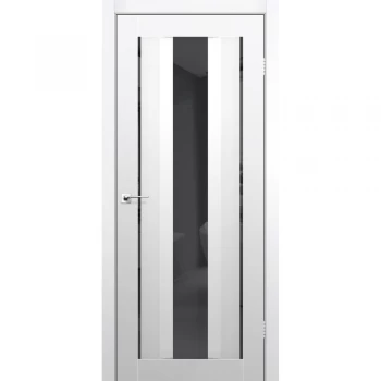 Двери в гардеробную AL-02 super PET аляска (зеркало графит)