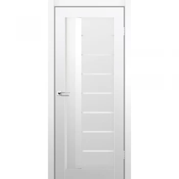 Дверь в гардеробную AL-03 super PET аляска (сатин белый)