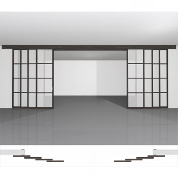 Межкомнатная перегородка для зонирования комнаты, заказать в нашем интернет-магазине по доступной цене - P04.1d комплект из 8 створок
