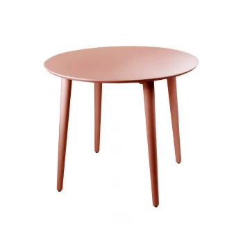 Стол Dan d70 бежево-красный