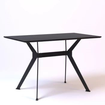 Stealth 120 х 70 черные ноги / черный дуб