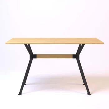 Stealth 140 х 80 черные ноги / натуральный дуб