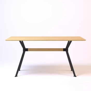 Stealth 160 х 90 черные ноги / натуральный дуб