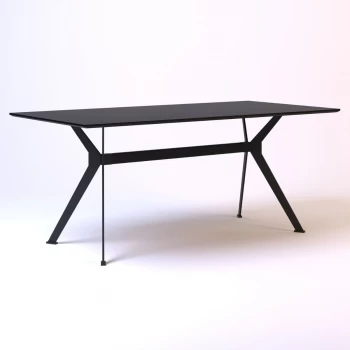 Stealth 180 х 90 чорні ноги / чорний дуб