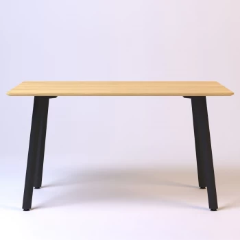 Horik 140 х 80 черные ноги/натуральный дуб