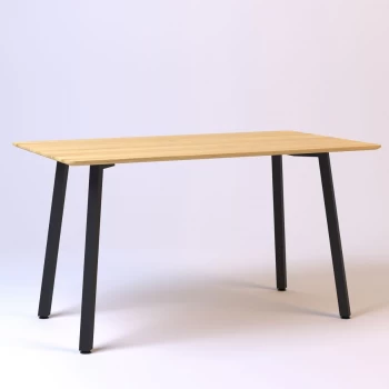 Horik 140 х 80 черные ноги/натуральный дуб