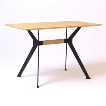 Stealth 180 х 90 черные ноги / натуральный дуб