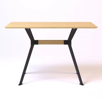 Stealth 180 х 90 черные ноги / натуральный дуб