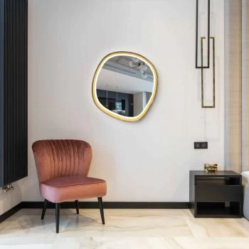 Декоративное зеркало для стены Miro LED 700х700