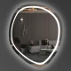 Зеркало асимметричное с LED подсветкой Miro One 800х800 (подсветка комбинированная)