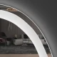 Зеркало асимметричное с LED подсветкой Miro One 800х800 (подсветка комбинированная)