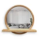 Зеркало круглое с полочкой Sunrise 700
