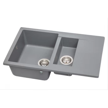 Кухонная мойка гранитная MIRAGGIO LAPAS gray