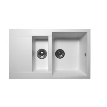 Кухонная мойка гранитная MIRAGGIO LAPAS white