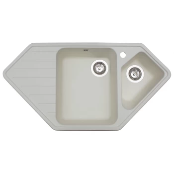 Кухонная мойка гранитная MIRAGGIO TIRRION white