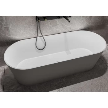 Ванна MIRAGGIO PROVIDENCE (з прихованим переливом) матова з литого мармуру